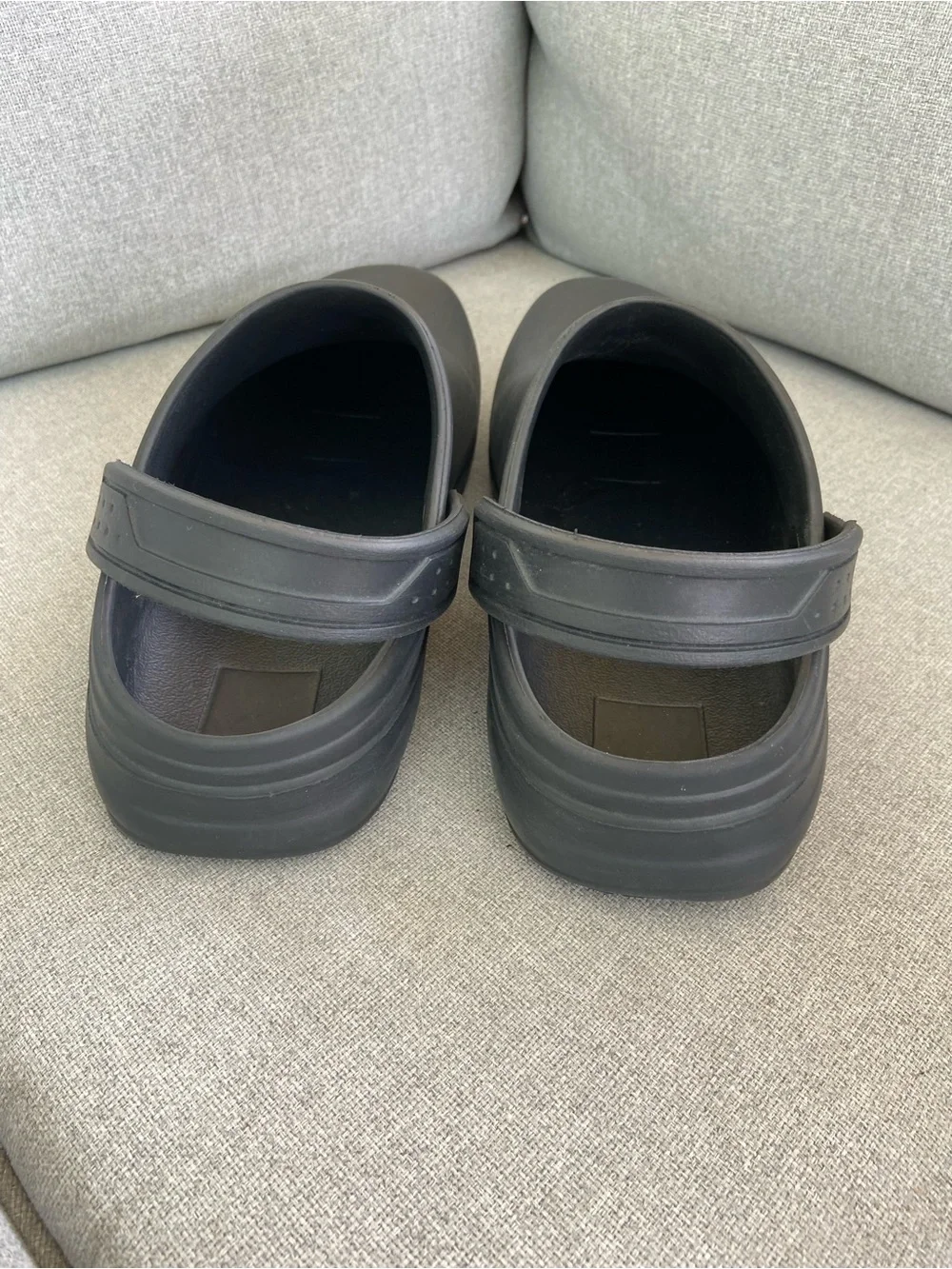 Skechers Men's Black Slip-On Clog Sandals with Heel Strap
